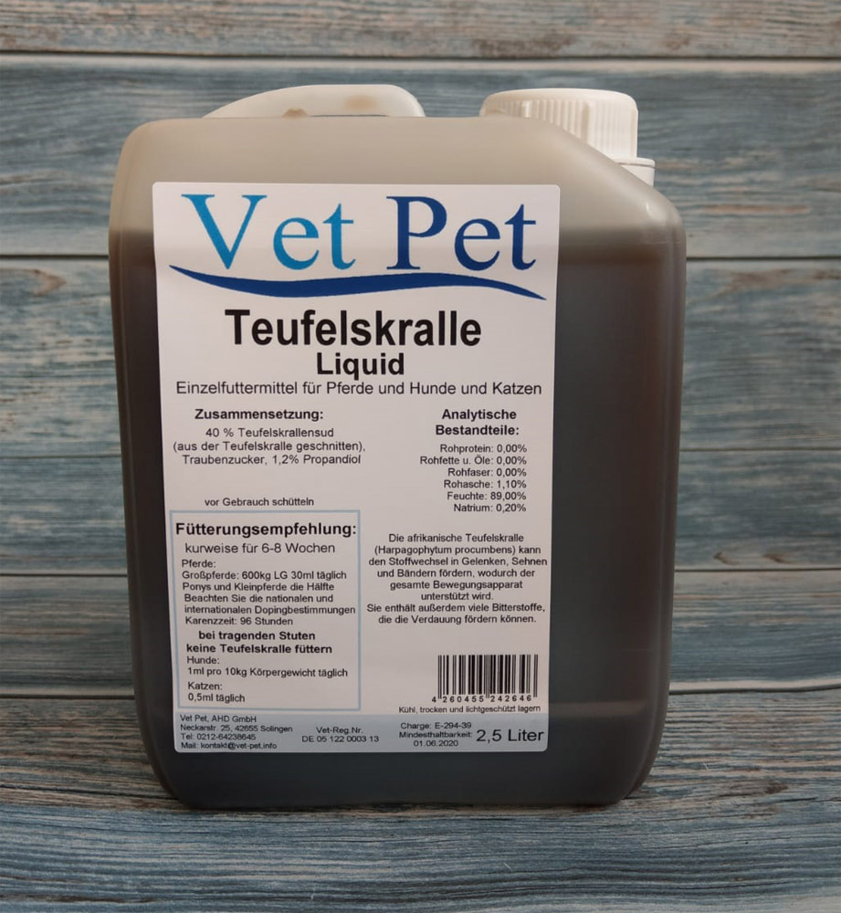 Teufelskralle flüssig für Pferde günstig online bestellen von Vet Pet