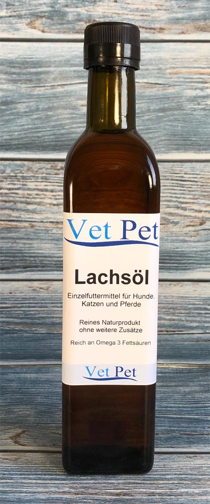 vp_lachsoel Lachsöl kaltgepresst für Hunde