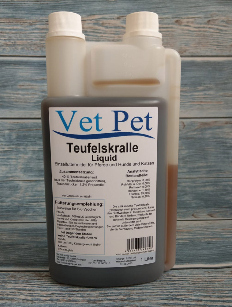 vp_teufelskrallefluessig-1000 Teufelskralle flüssig für Pferde und Hunde günstig online kaufen