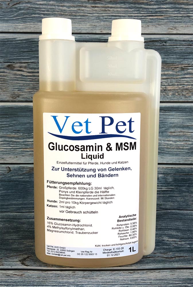 Glucosamin und MSM für Pferde und Hunde